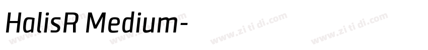HalisR Medium字体转换